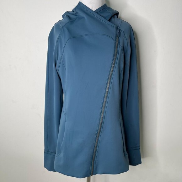 Lululemon #LW3CNSS Women's Blue Every Journey Spacer Hoodie Jacket Size 10 - Picture 1 of 16